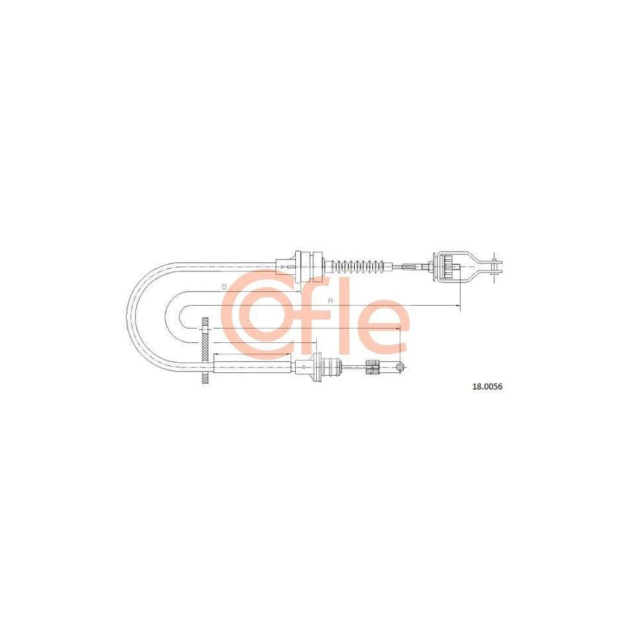 Cofle 92.18.0056 Clutch Cable For Nissan Primera