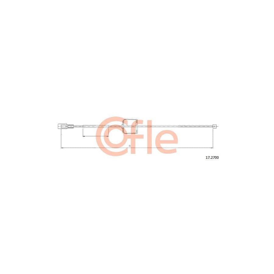 Cofle 92.17.2700 Hand Brake Cable