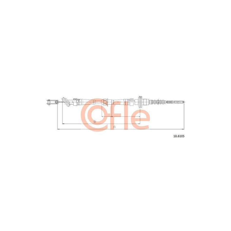 Cofle 18.6105 Clutch Cable For Suzuki Baleno