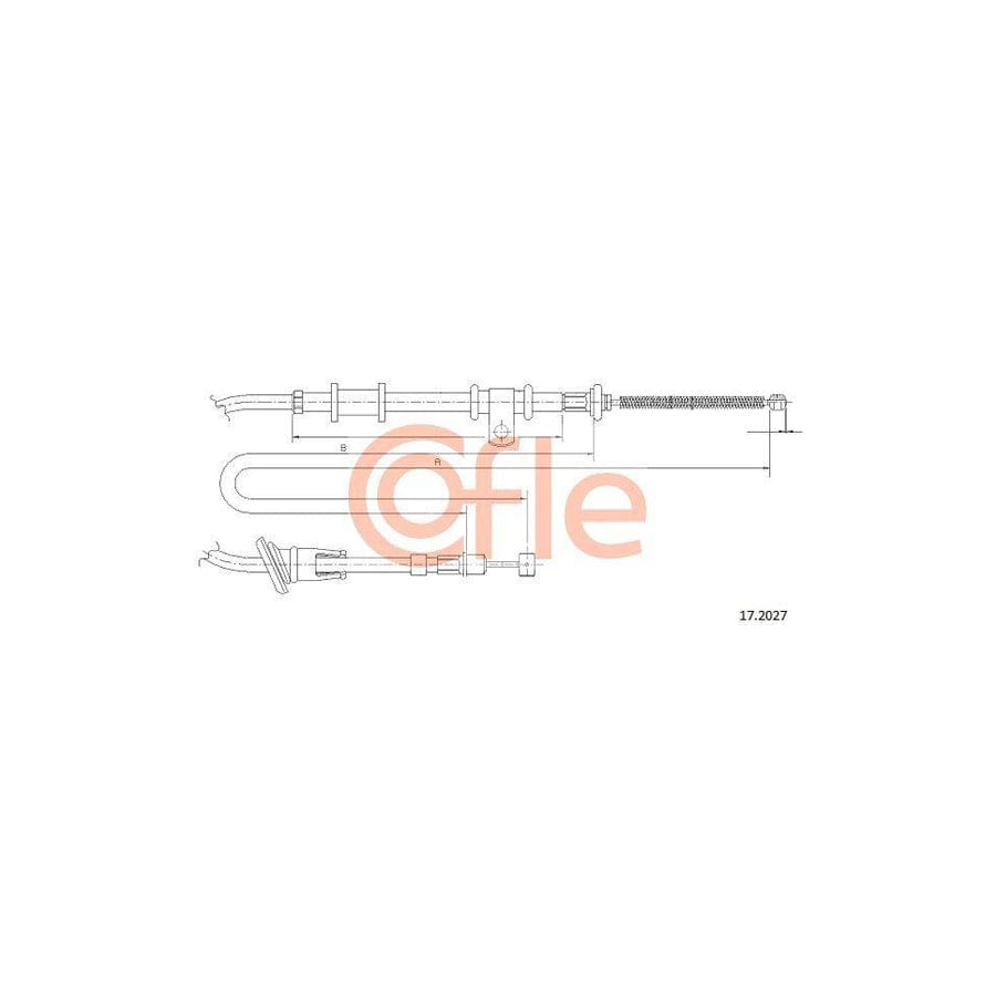 Cofle 17.2027 Hand Brake Cable