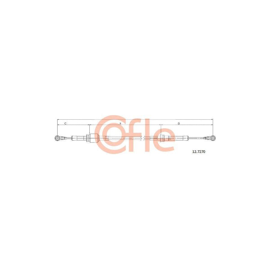 Cofle 92.12.7270 Cable, Manual Transmission For Fiat Punto Ii Hatchback (188)