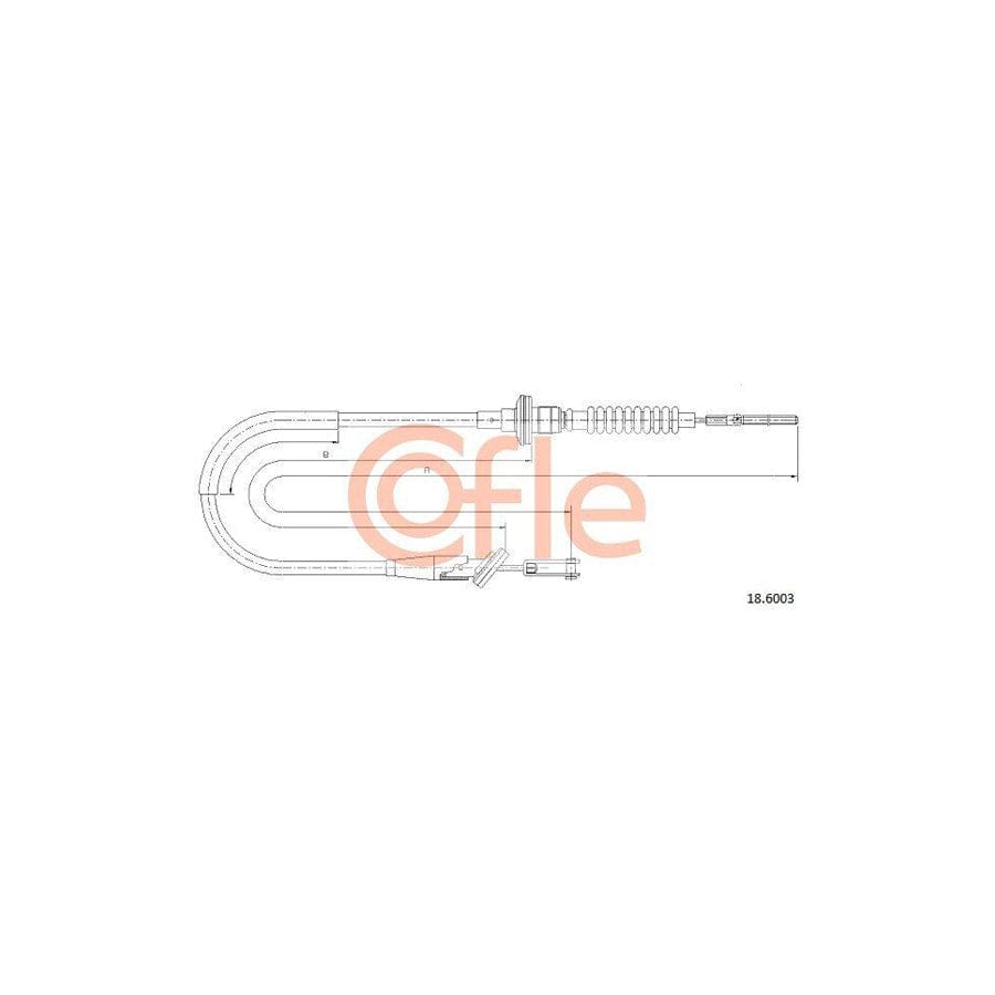 Cofle 18.6003 Clutch Cable For Suzuki Alto