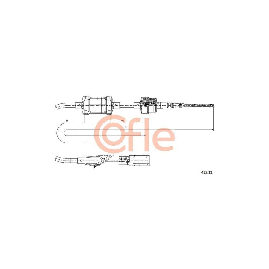 Cofle 412.11 Clutch Cable