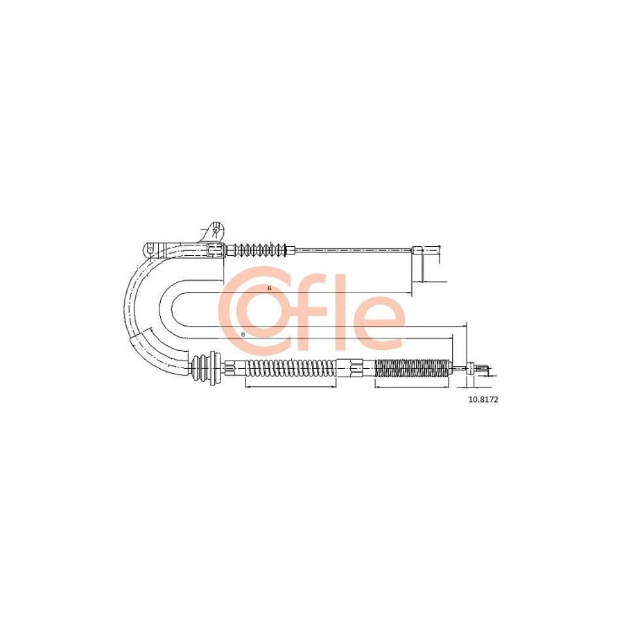 Cofle 10.8172 Hand Brake Cable