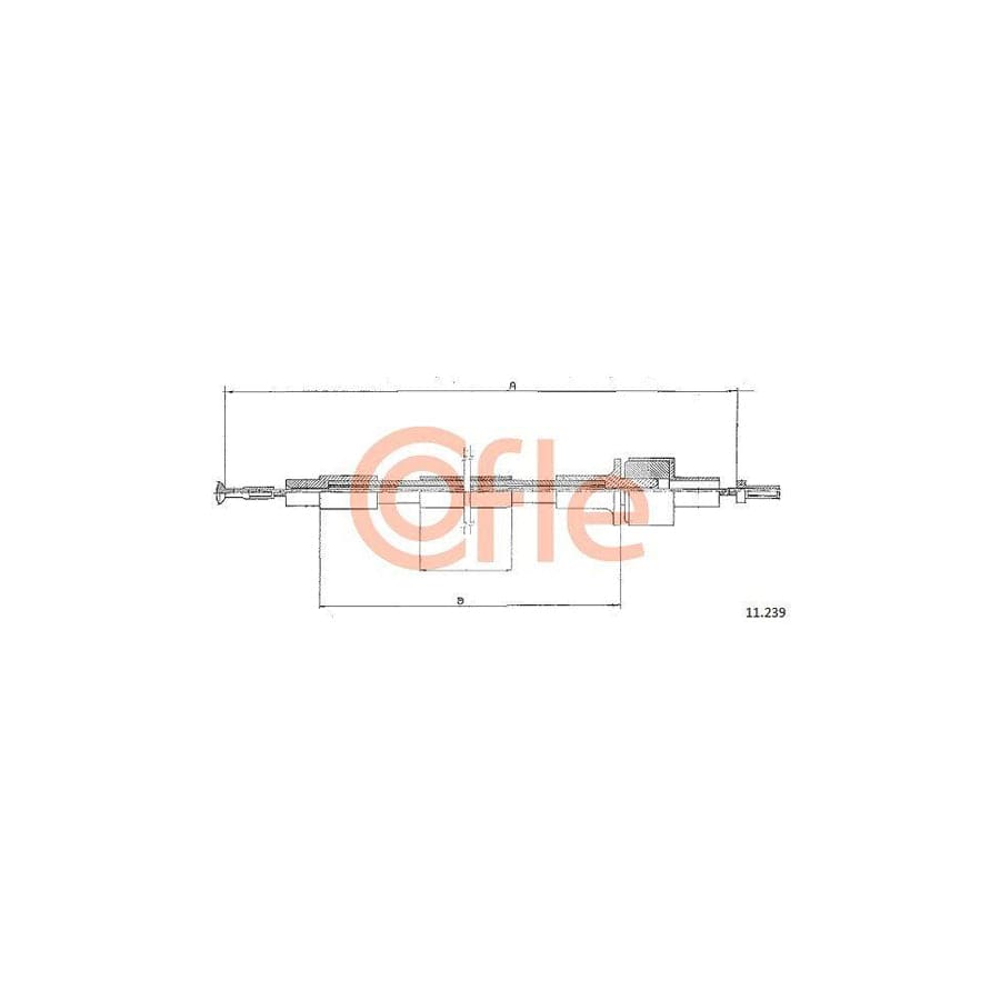 Cofle 92.11.239 Clutch Cable For Ford Taunus