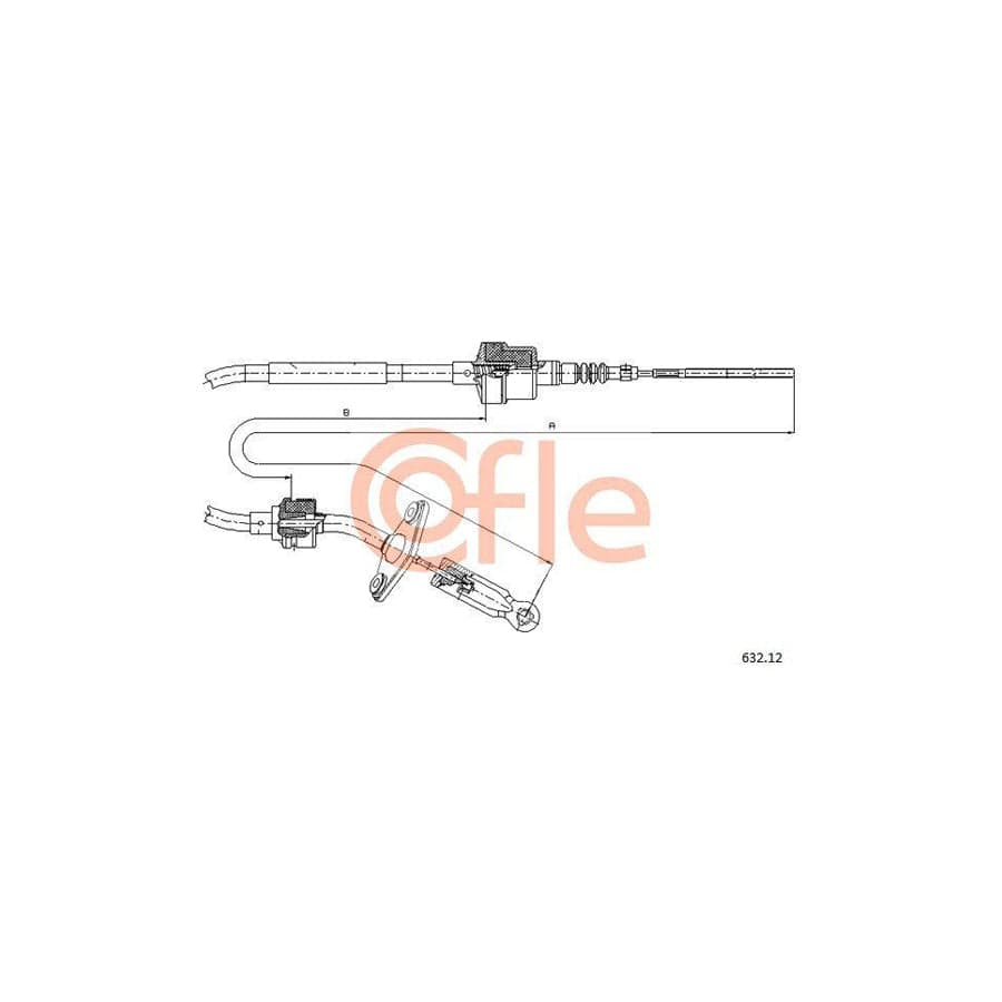 Cofle 92.632.12 Clutch Cable For Fiat Palio