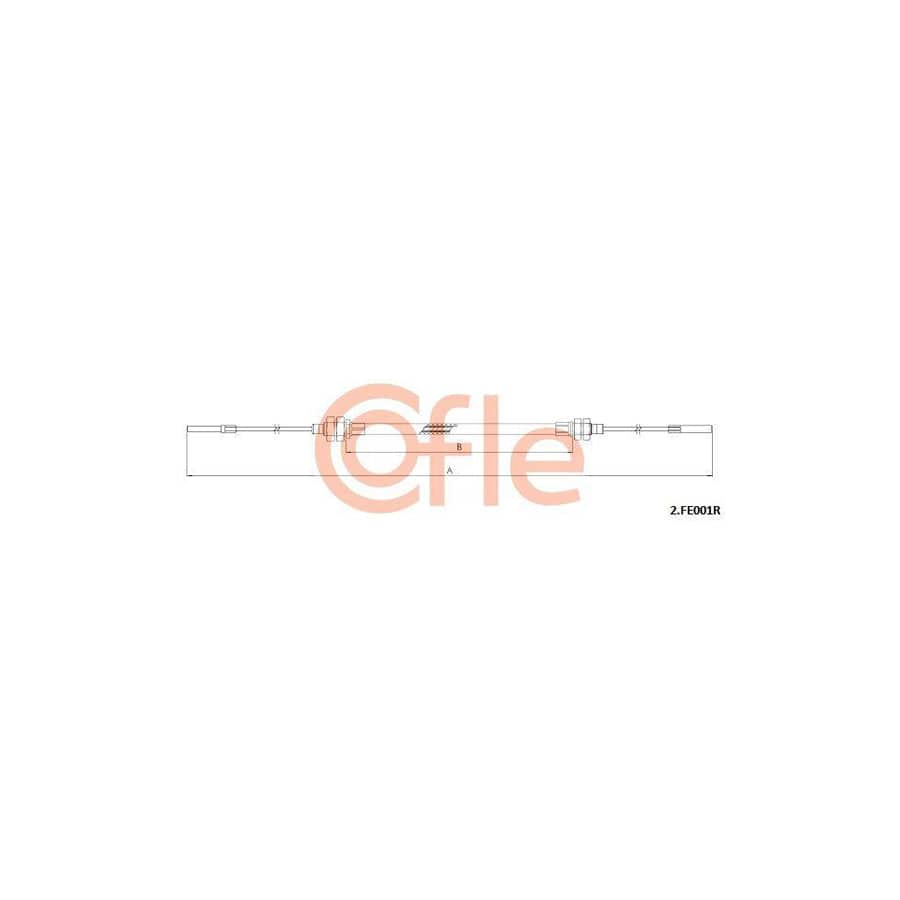 Cofle 2.Fe001R Clutch Cable For Ferrari Dino Gt4 (208/308)