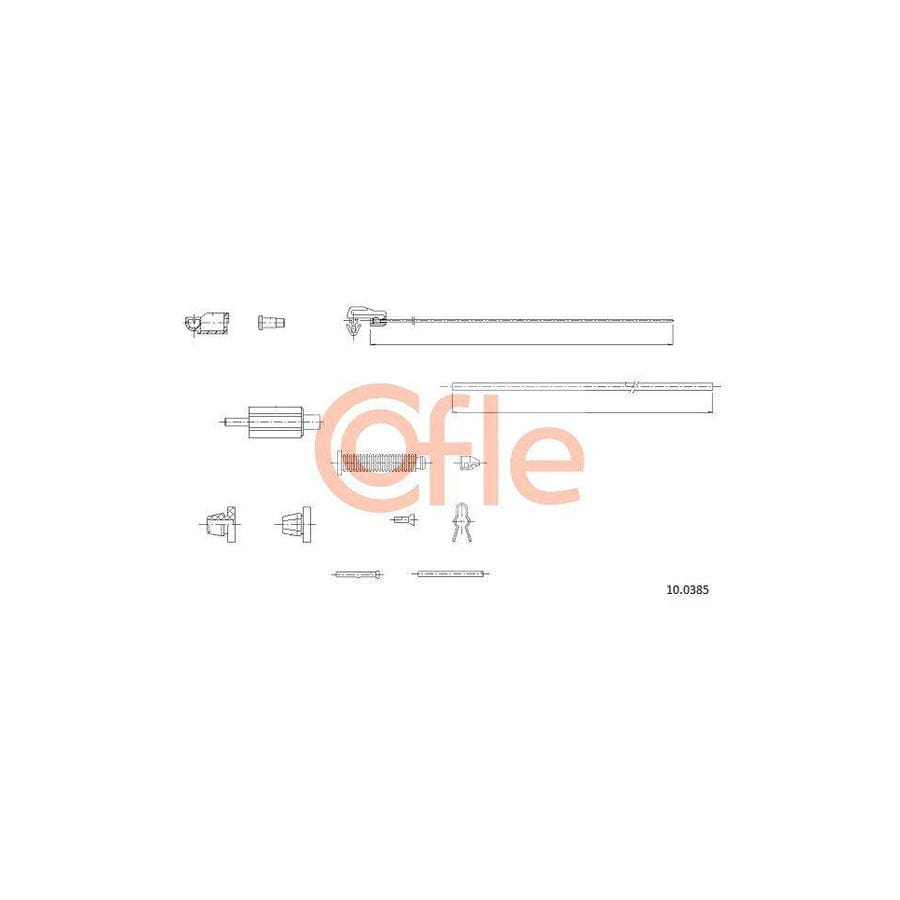 Cofle Bh.Re014 Brake Hose