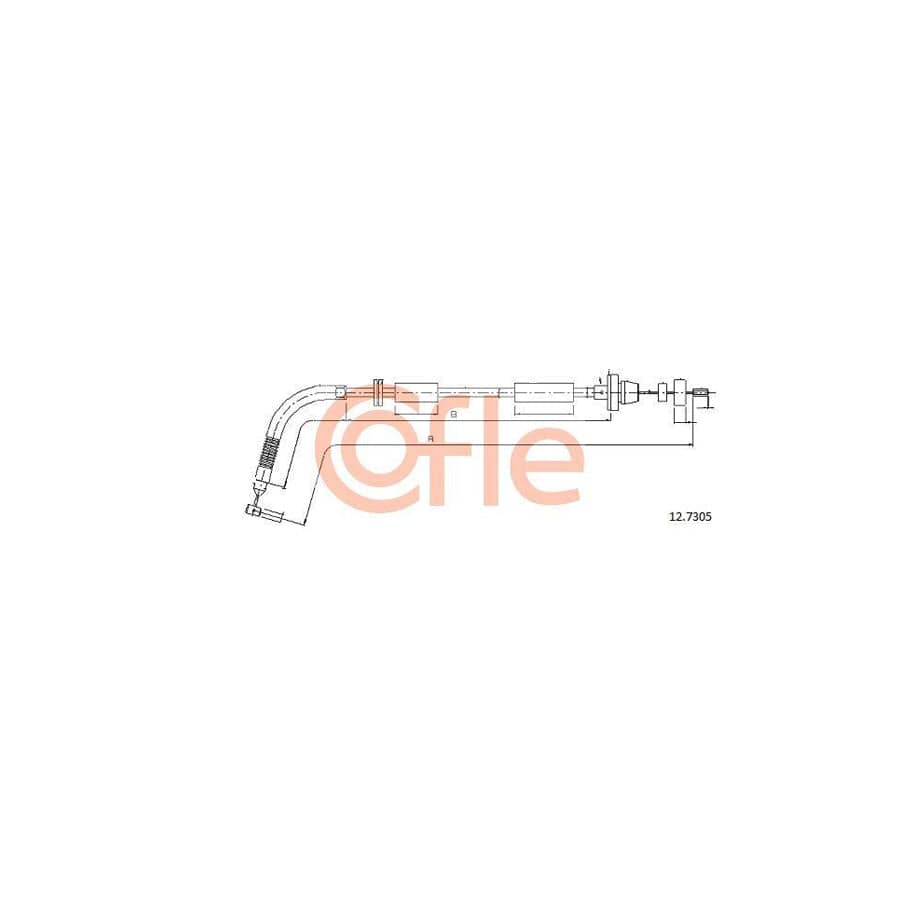 Cofle 92.12.7305 Throttle Cable For Fiat Panda I Hatchback (141)