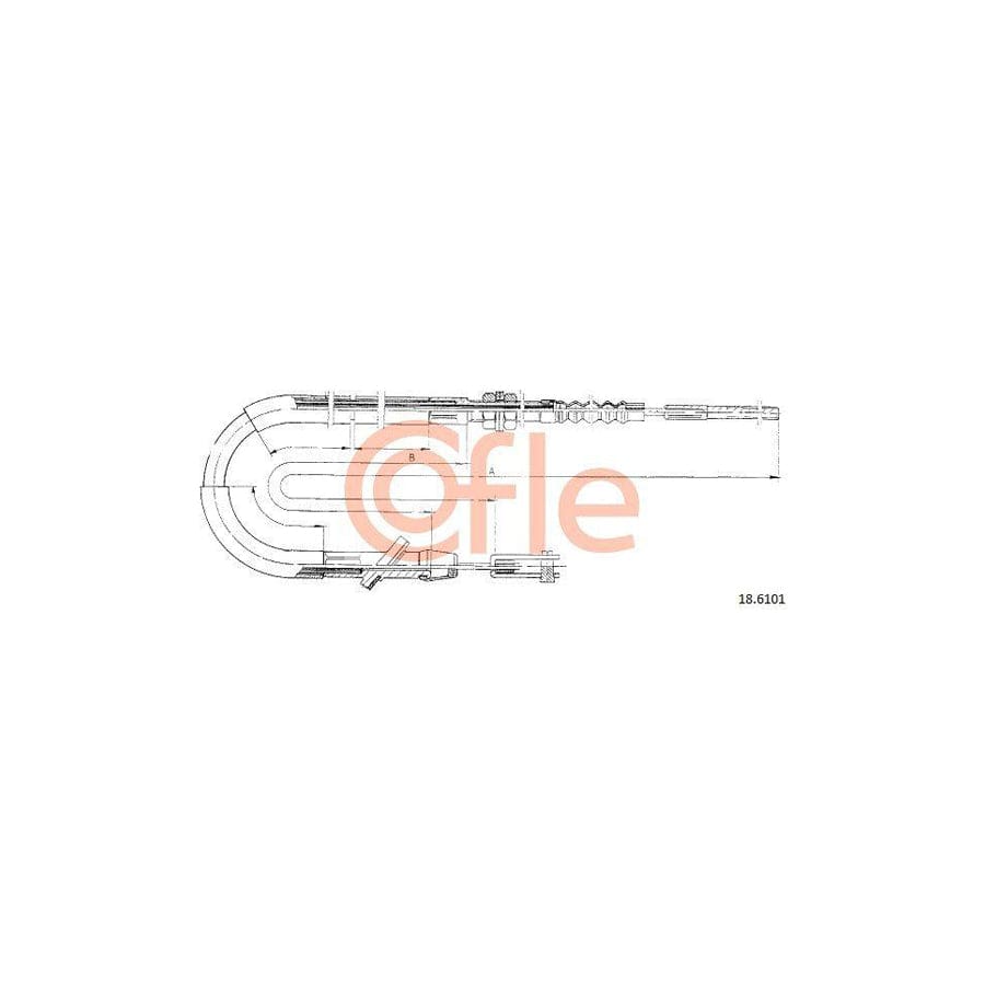 Cofle 18.6101 Clutch Cable For Suzuki Vitara