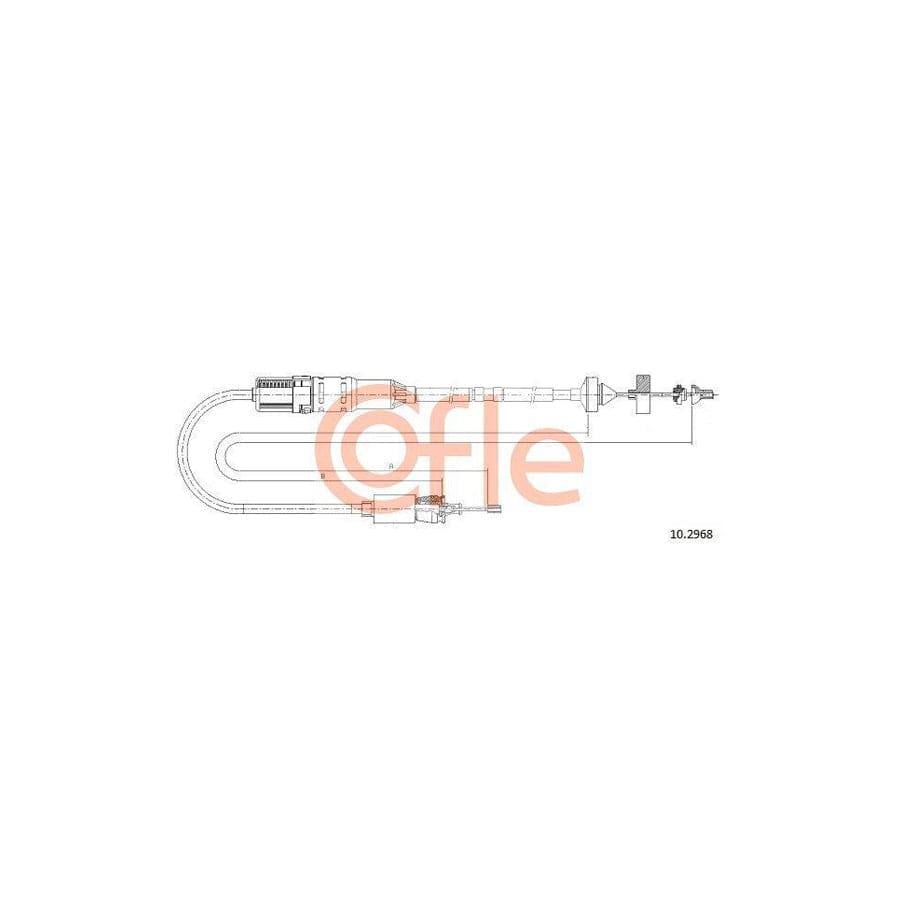 Cofle 92.10.2968 Clutch Cable For Renault Laguna