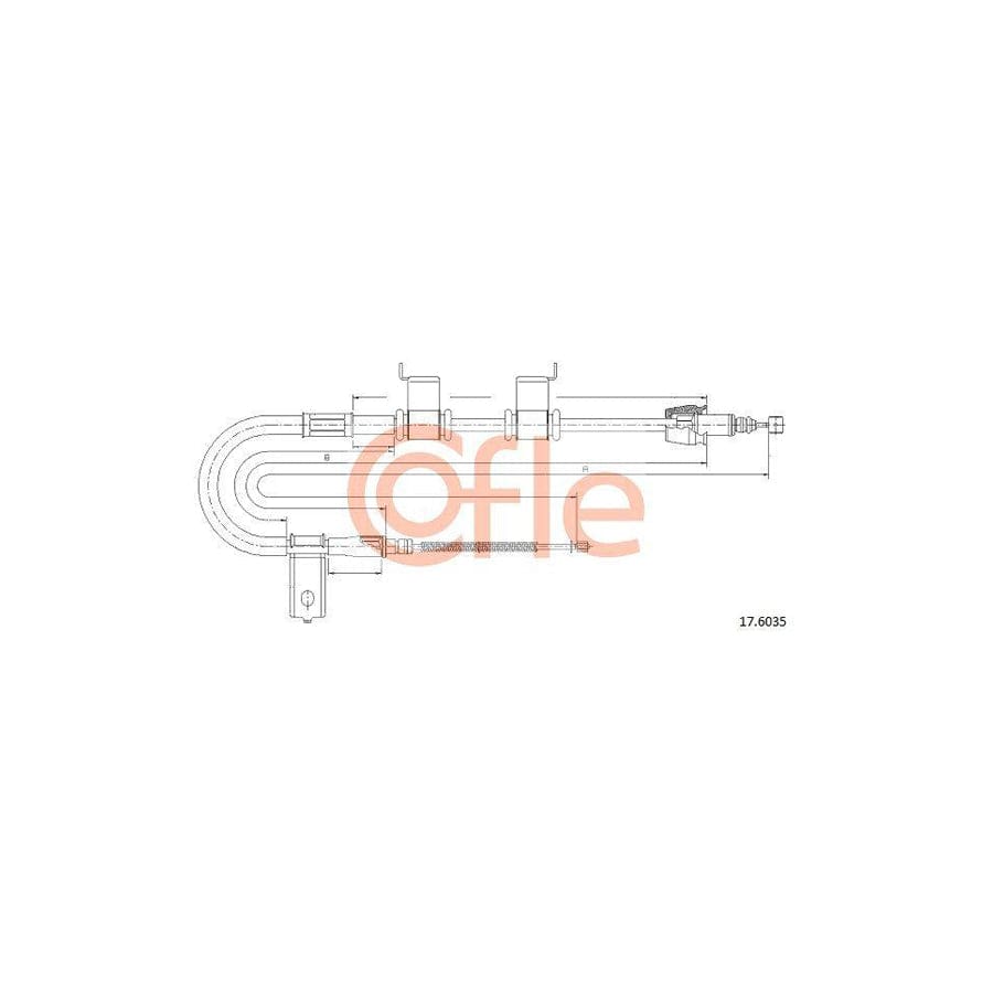 Cofle 17.6035 Hand Brake Cable