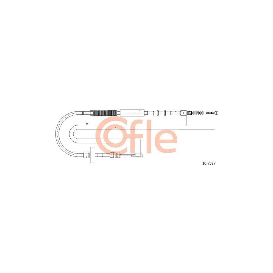 Cofle 10.7537 Hand Brake Cable