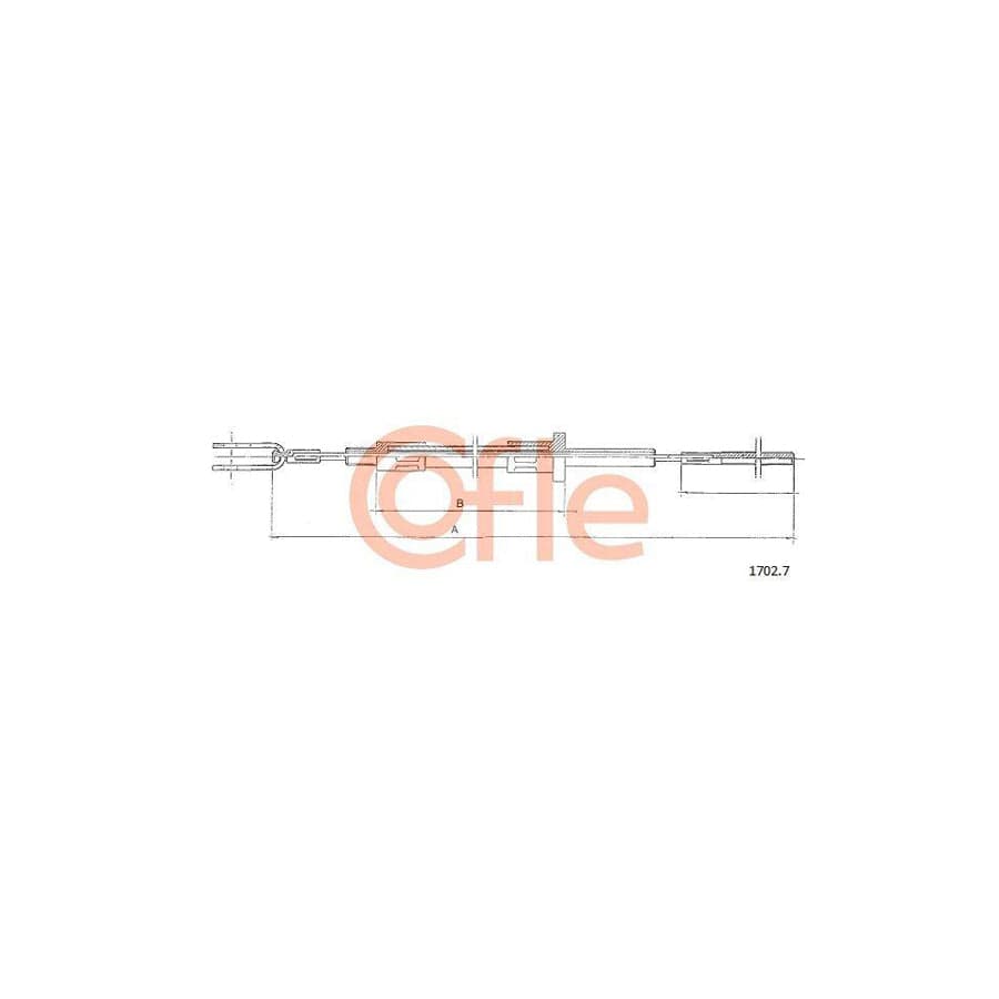 Cofle 92.1702.7 Clutch Cable For Iveco Daily