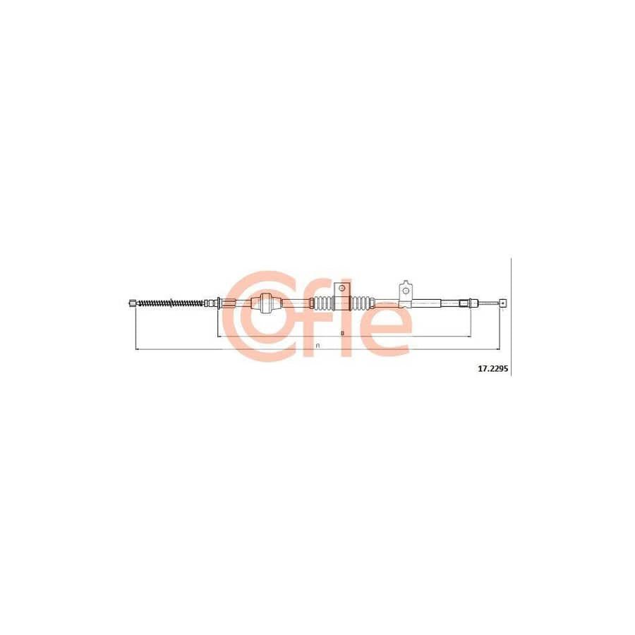 Cofle 92.17.2295 Hand Brake Cable