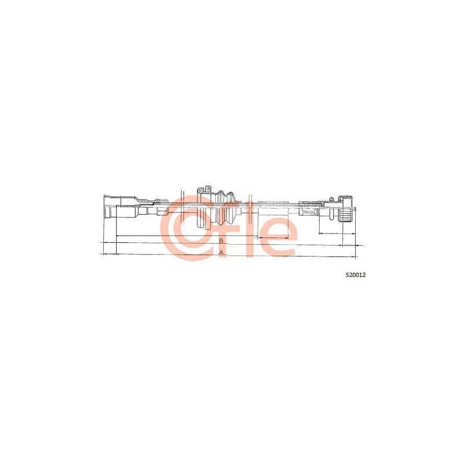 Cofle 92.S20012 Speedometer Cable