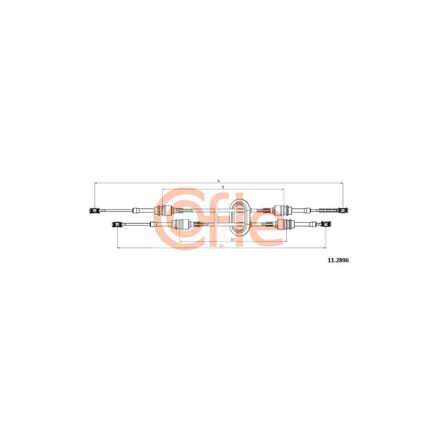 Cofle 92.11.2896 Cable, Manual Transmission