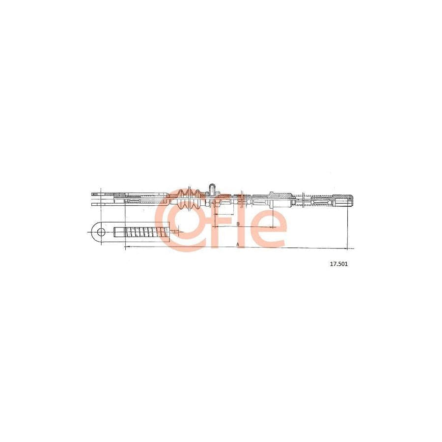 Cofle 17.501 Hand Brake Cable