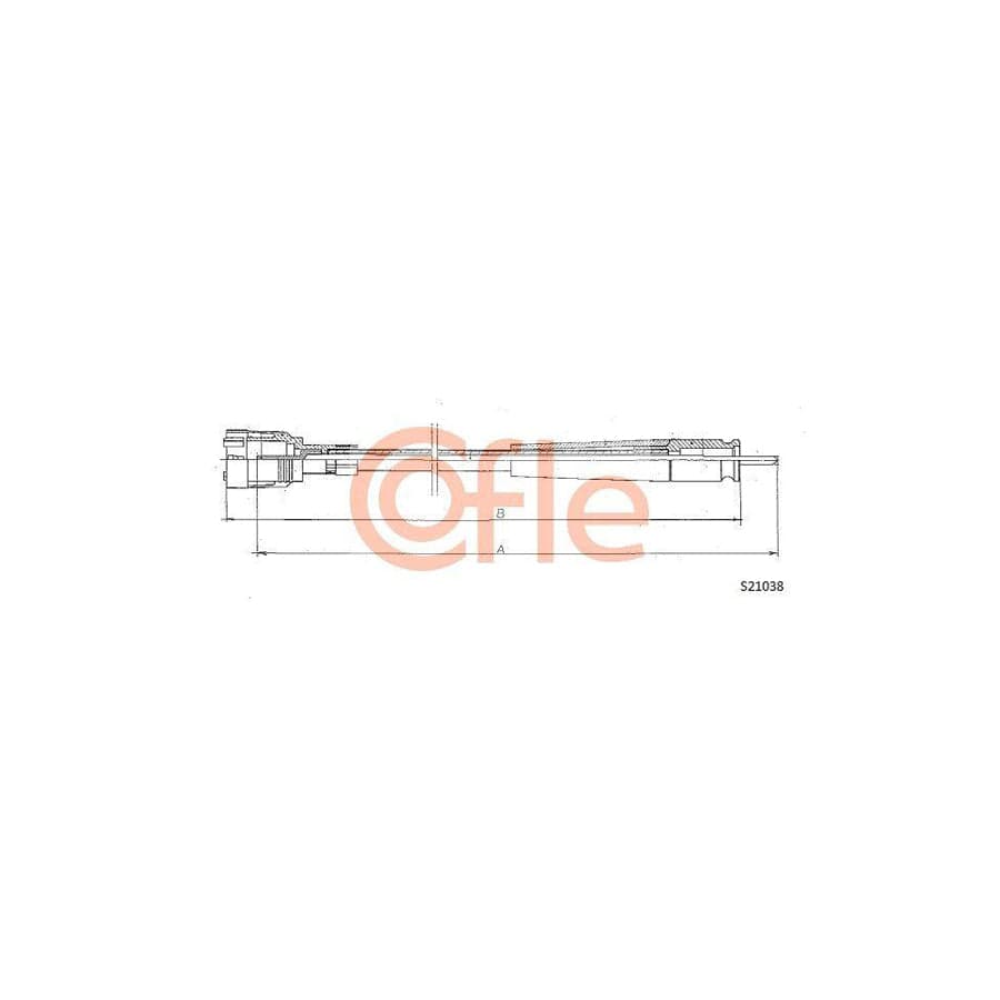 Cofle S21038 Speedometer Cable For Peugeot 504