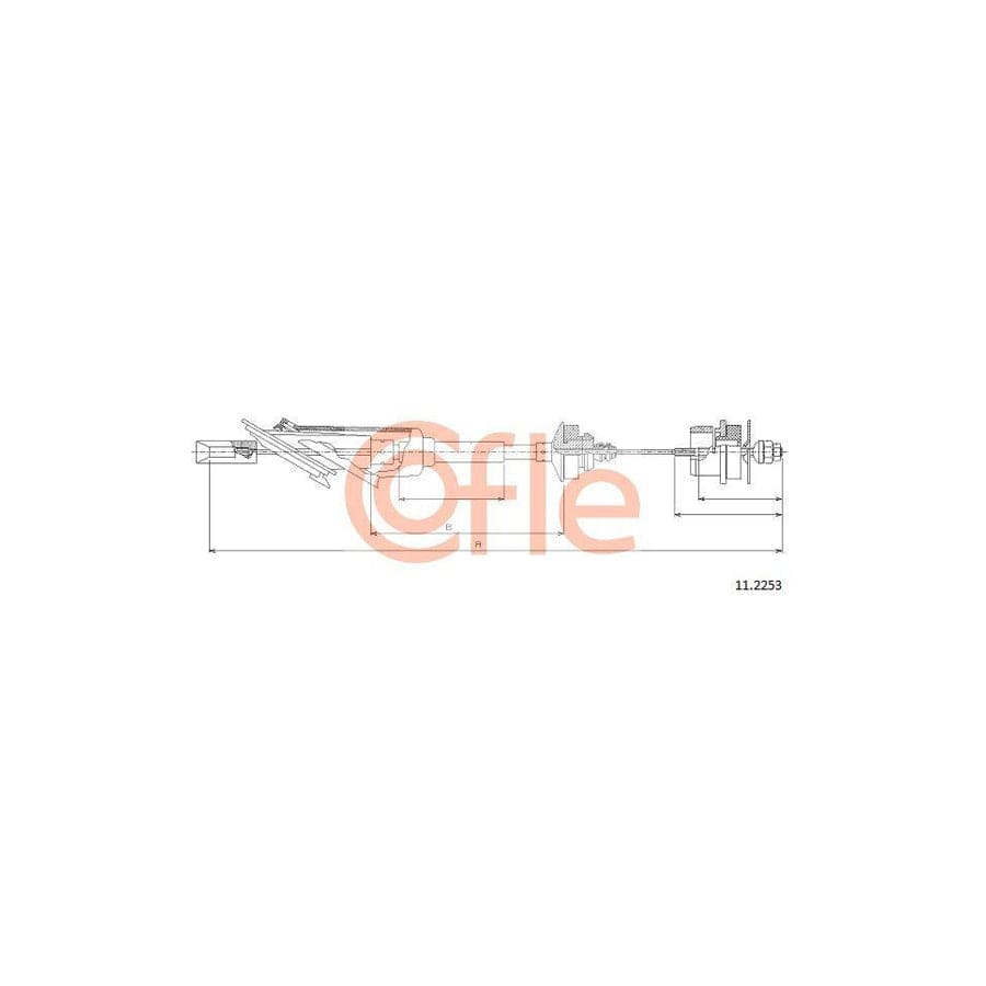 Cofle 92.11.2253 Clutch Cable For Citroën Saxo Hatchback