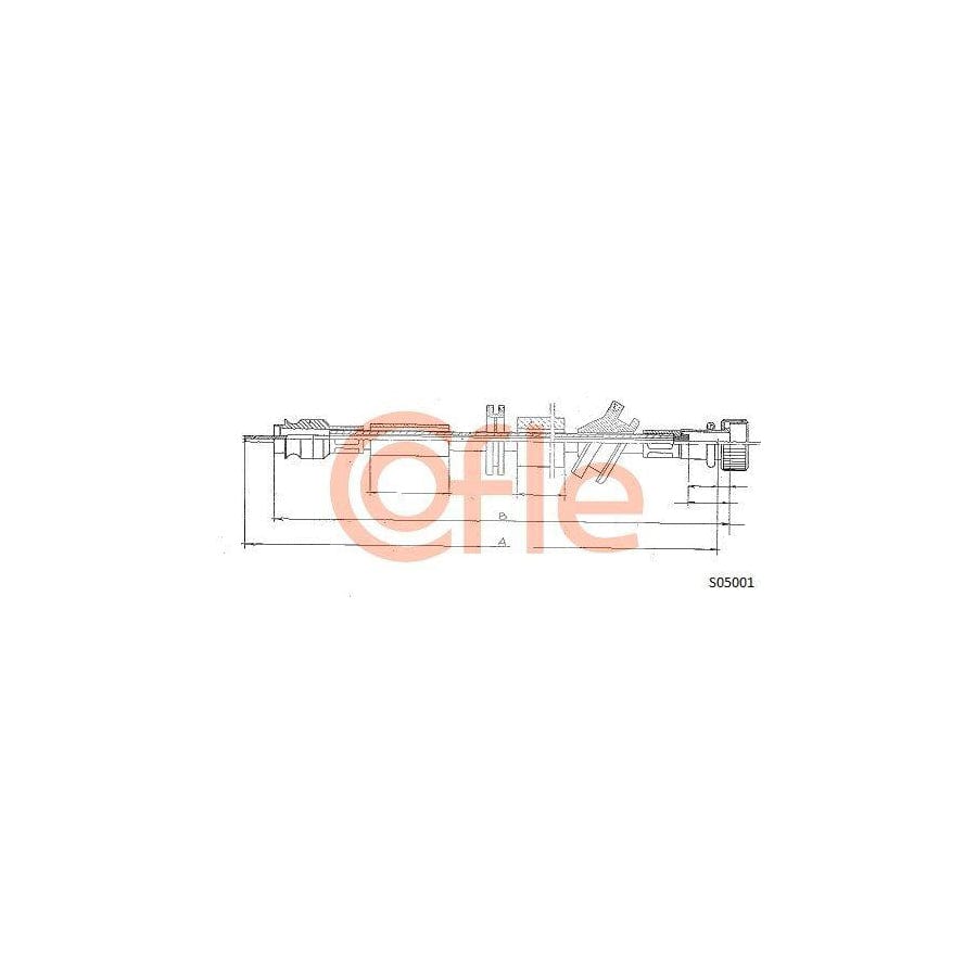 Cofle 92.S05001 Speedometer Cable Suitable For Mercedes-Benz 190 (W201)