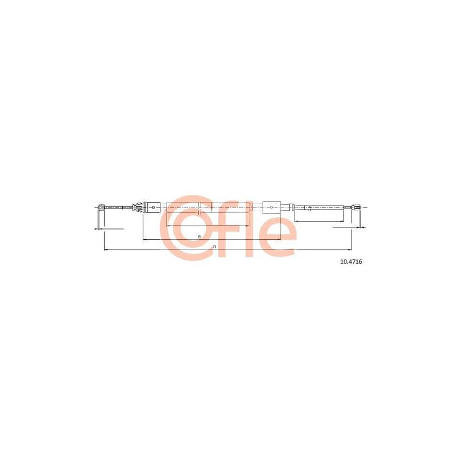 Cofle 10.4716 Hand Brake Cable