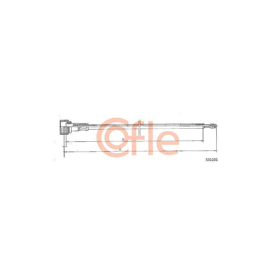 Cofle 15.1511 Clutch Cable For Rover 100