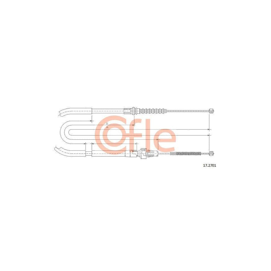 Cofle 92.17.2701 Hand Brake Cable