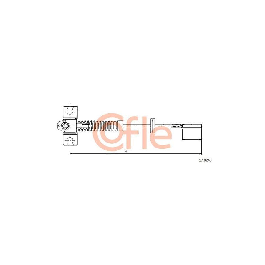 Cofle 17.0243 Hand Brake Cable