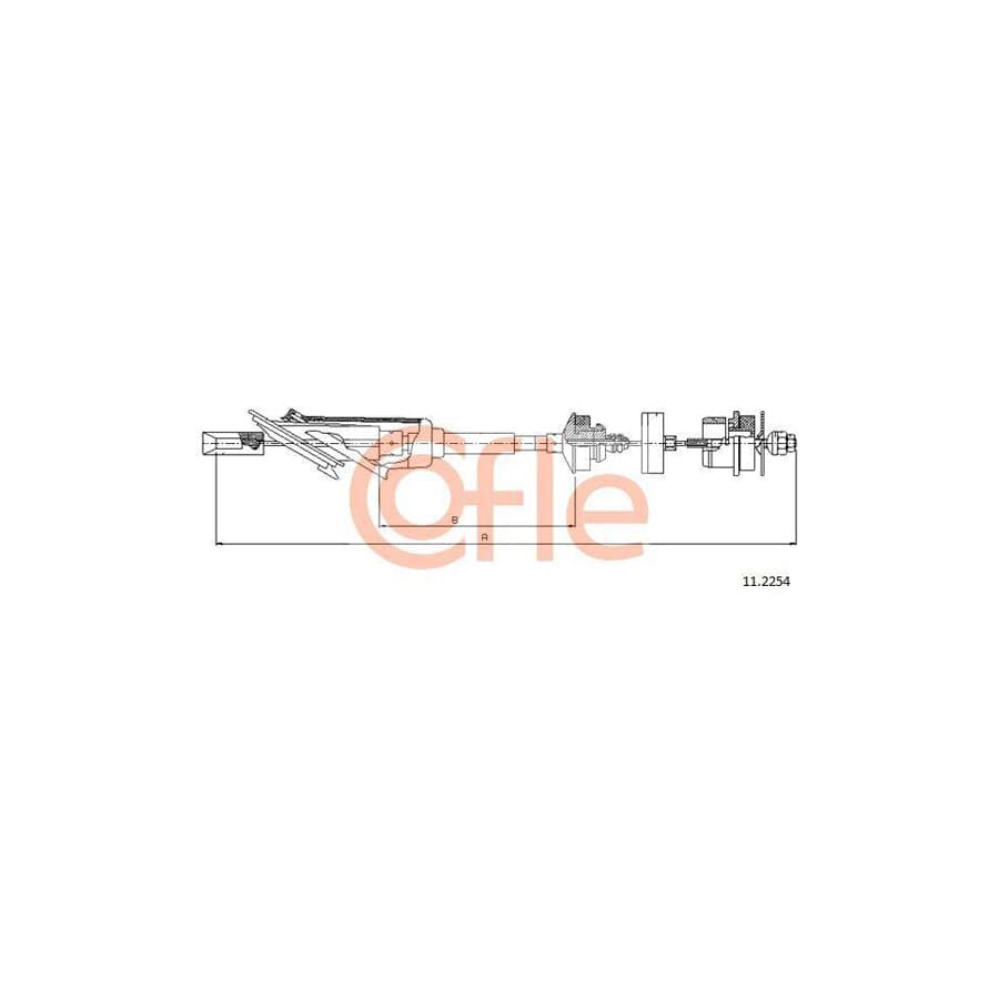 Cofle 11.2254 Clutch Cable