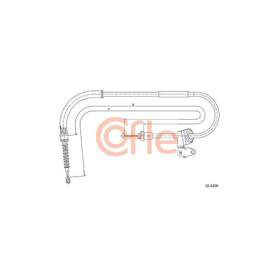 Cofle 92.10.4300 Hand Brake Cable