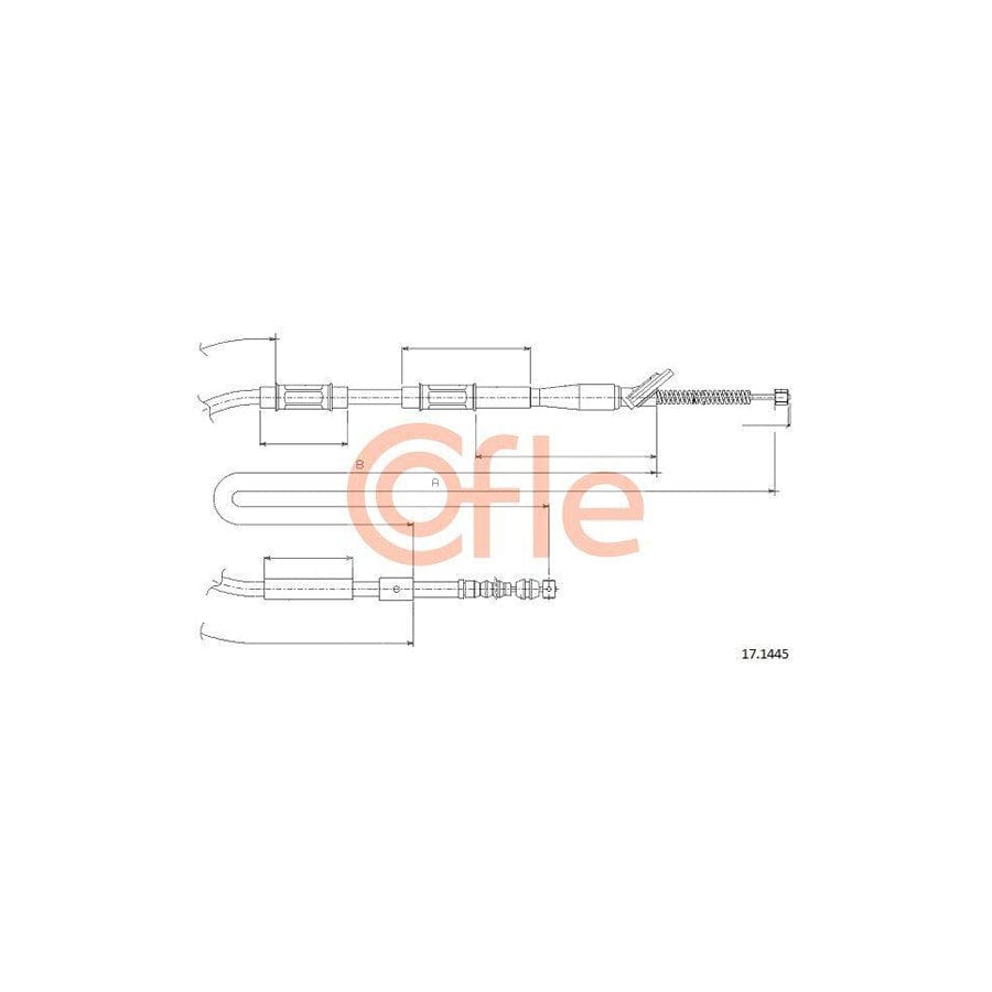 Cofle 92.17.1810 Hand Brake Cable