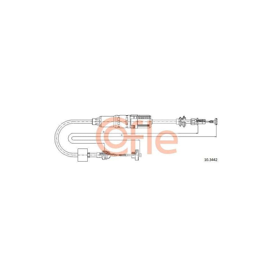 Cofle 92.10.3442 Clutch Cable For VW Polo