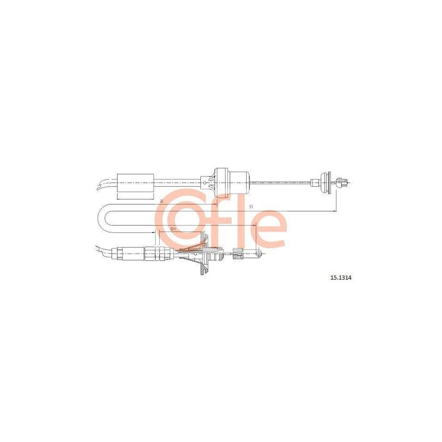 Cofle 15.1314 Clutch Cable