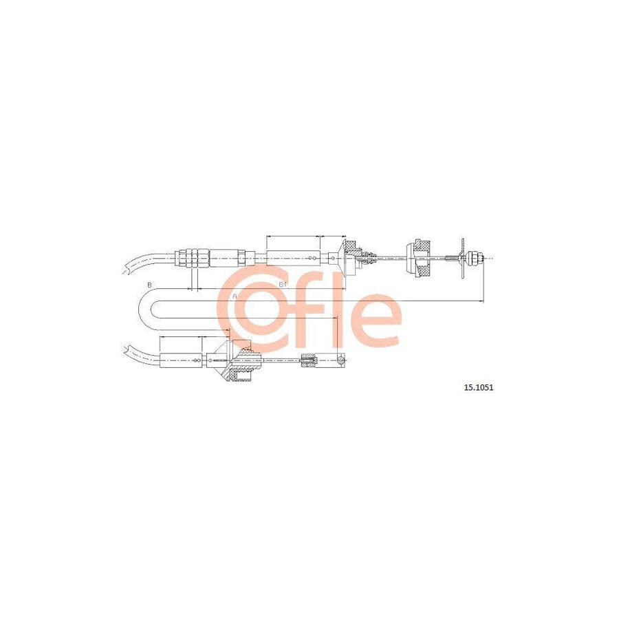 Cofle 15.1051 Clutch Cable