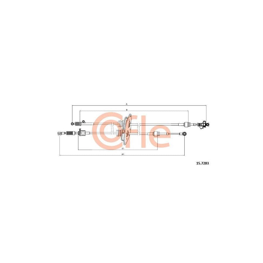 Cofle 15.7283 Cable, Manual Transmission