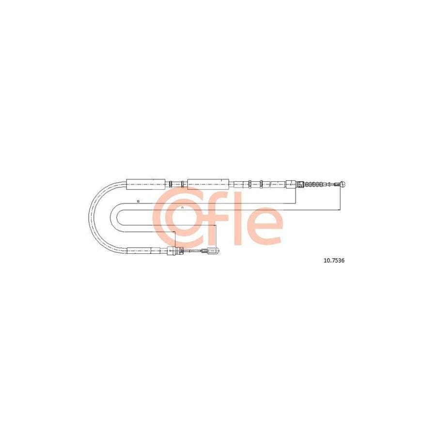 Cofle 92.10.7536 Hand Brake Cable