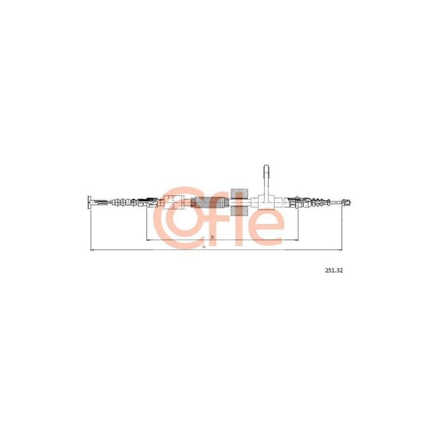 Cofle 251.32 Hand Brake Cable