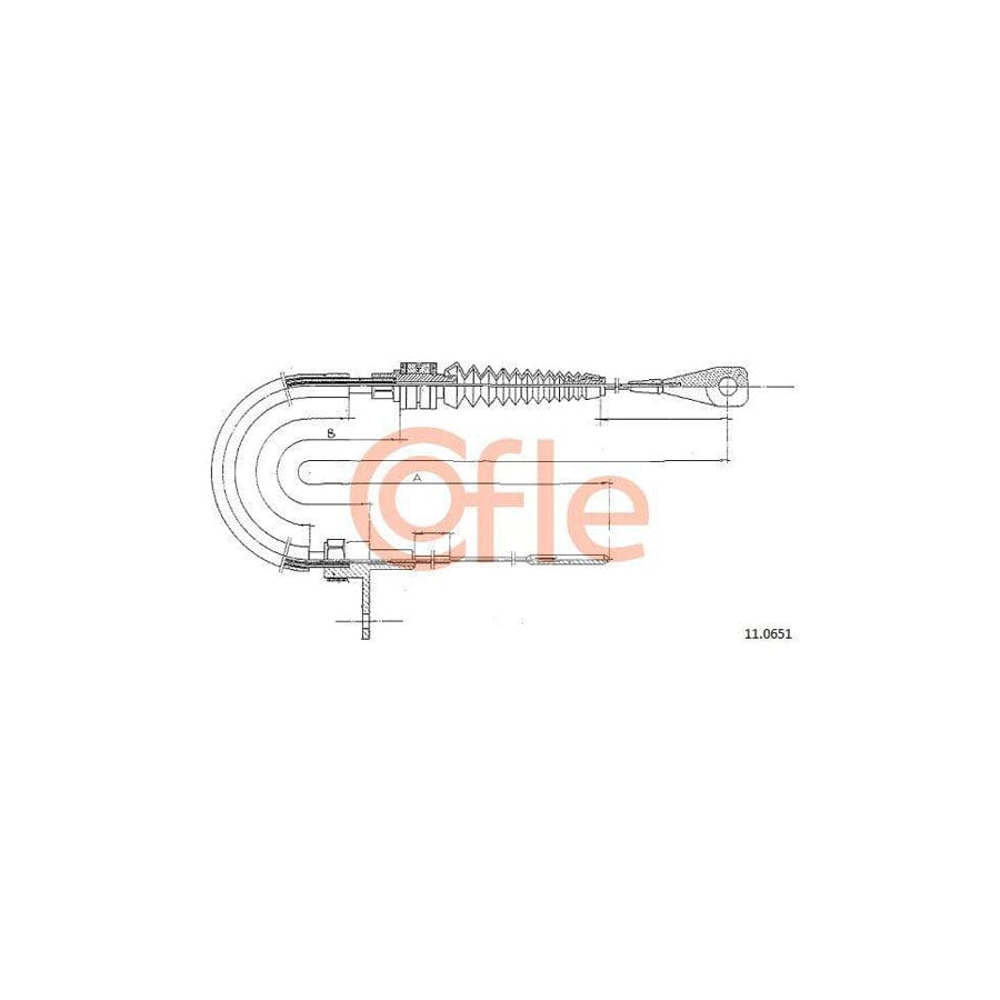 Cofle 92.11.0651 Throttle Cable For VW Transporter