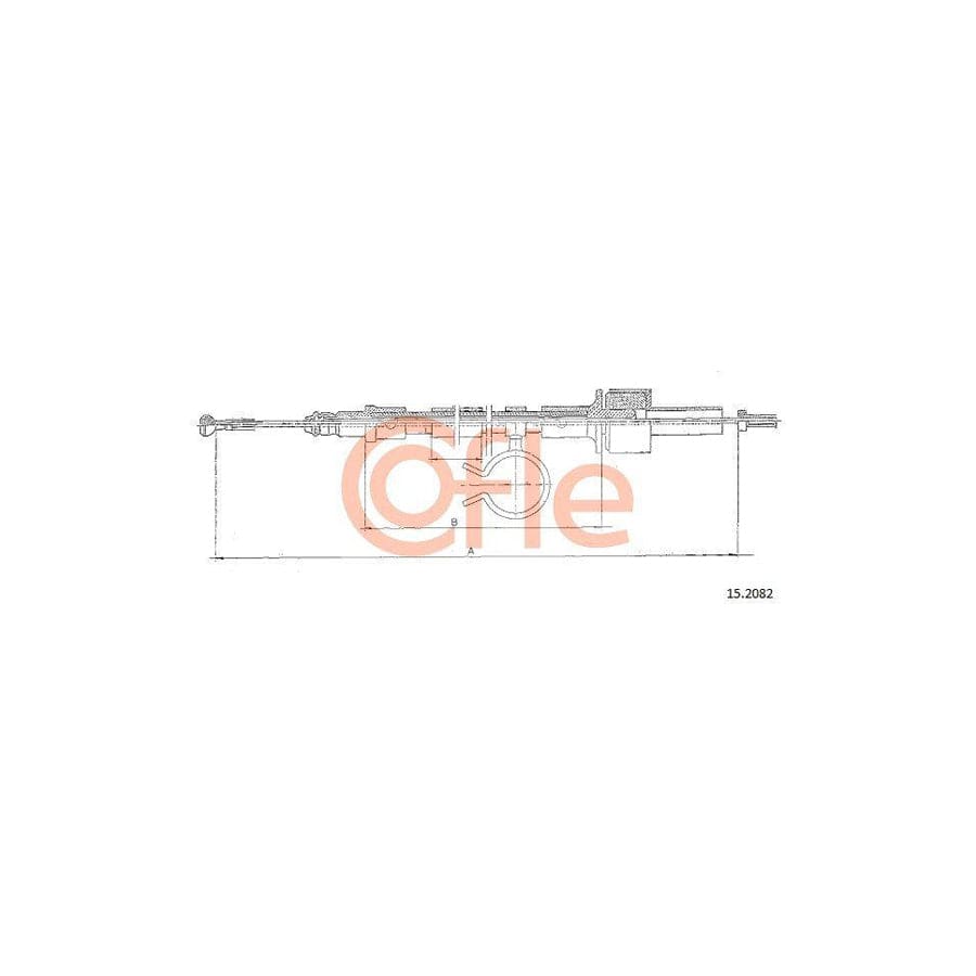 Cofle 15.2082 Clutch Cable For Ford Escort