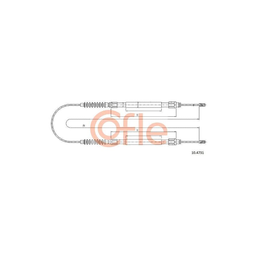 Cofle 10.4731 Hand Brake Cable