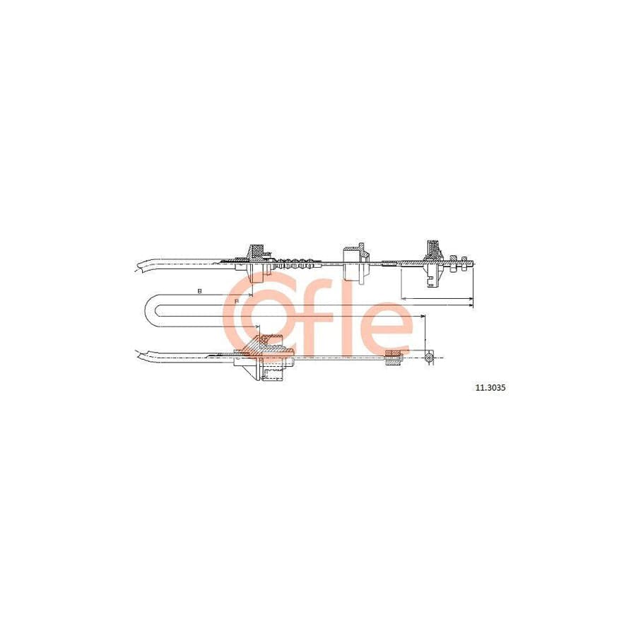 Cofle 11.3035 Clutch Cable For Peugeot 306