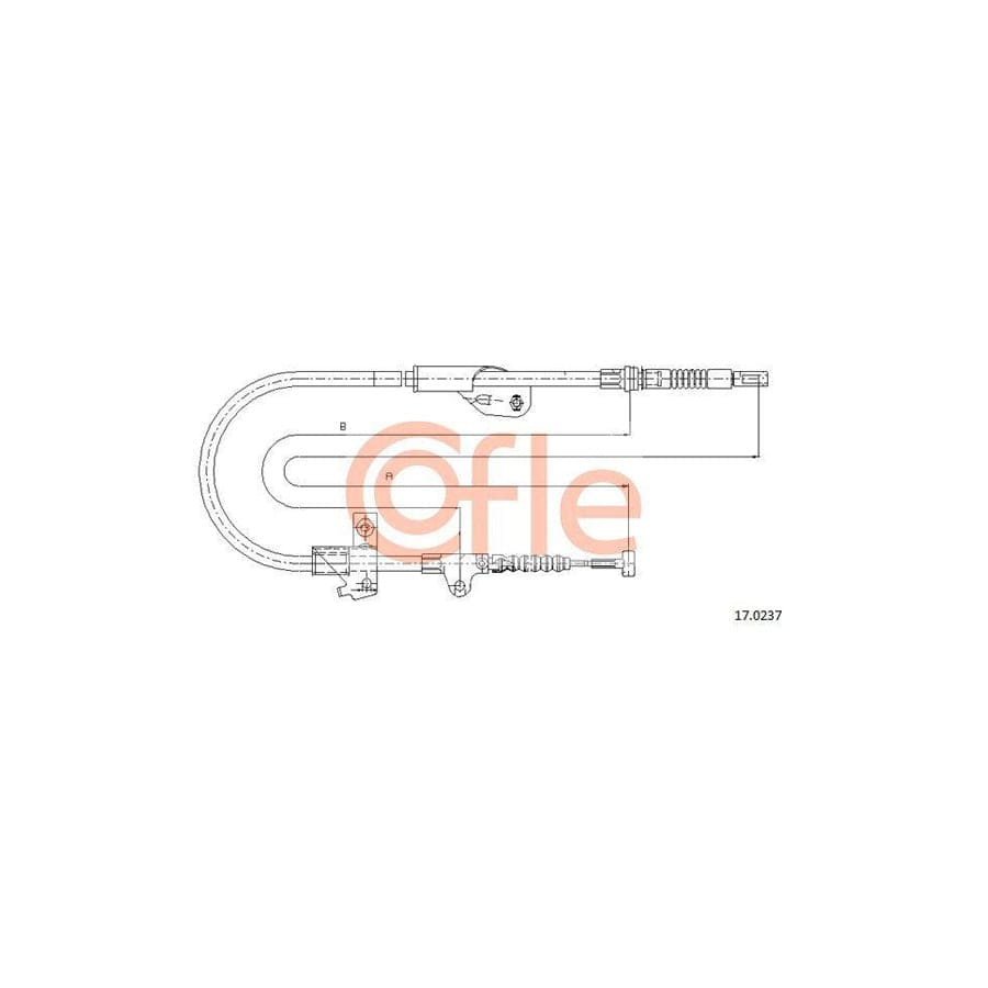 Cofle 15.3321 Clutch Cable For Renault Trafic