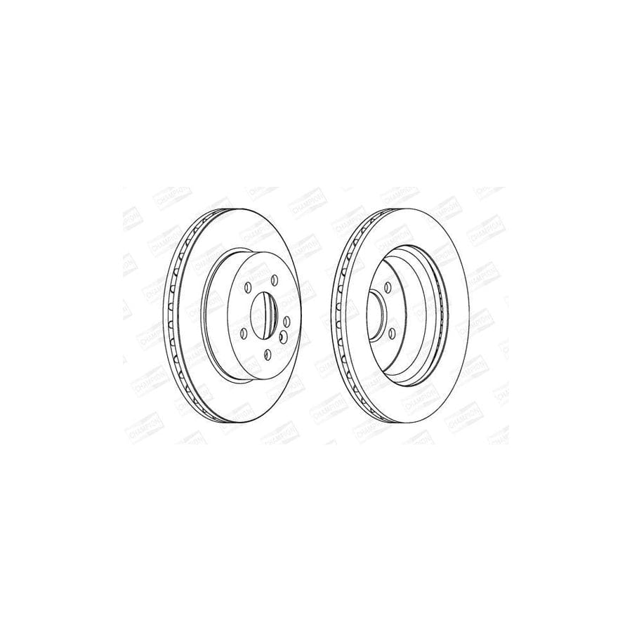 Champion 562099CH Brake Disc Suitable For Mercedes-Benz Ml-Class (W163)