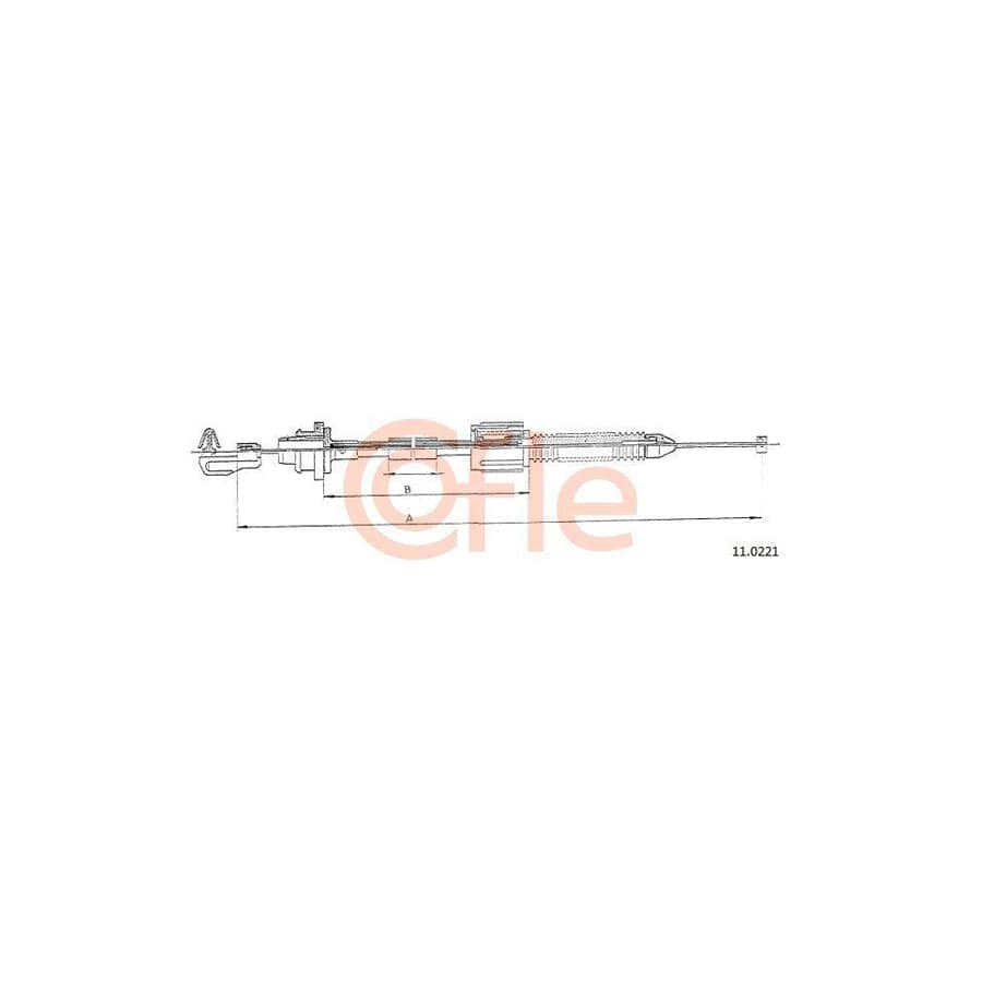 Cofle 92.11.0221 Throttle Cable