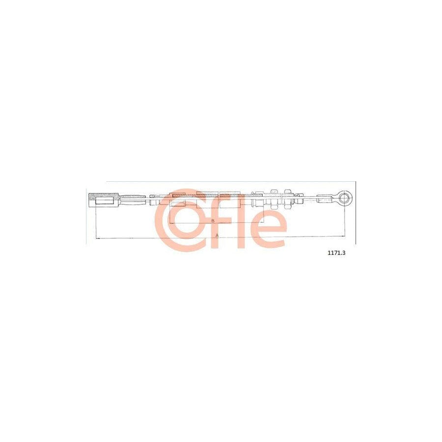 Cofle 92.1171.3 Hand Brake Cable