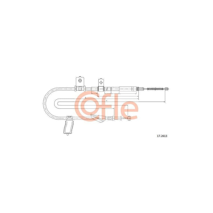 Cofle 17.2613 Hand Brake Cable