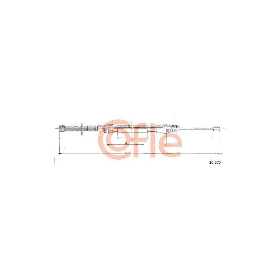 Cofle 92.10.676 Hand Brake Cable