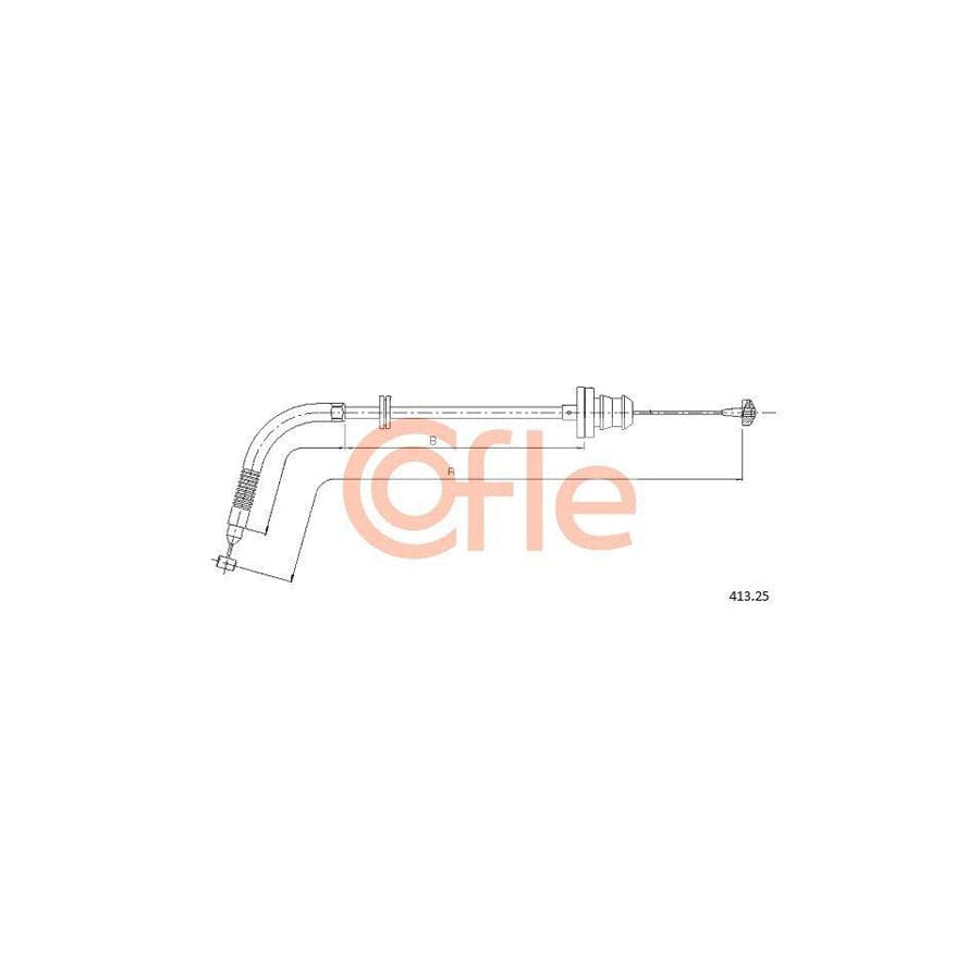 Cofle 92.413.25 Throttle Cable For Fiat Punto Ii Hatchback (188)