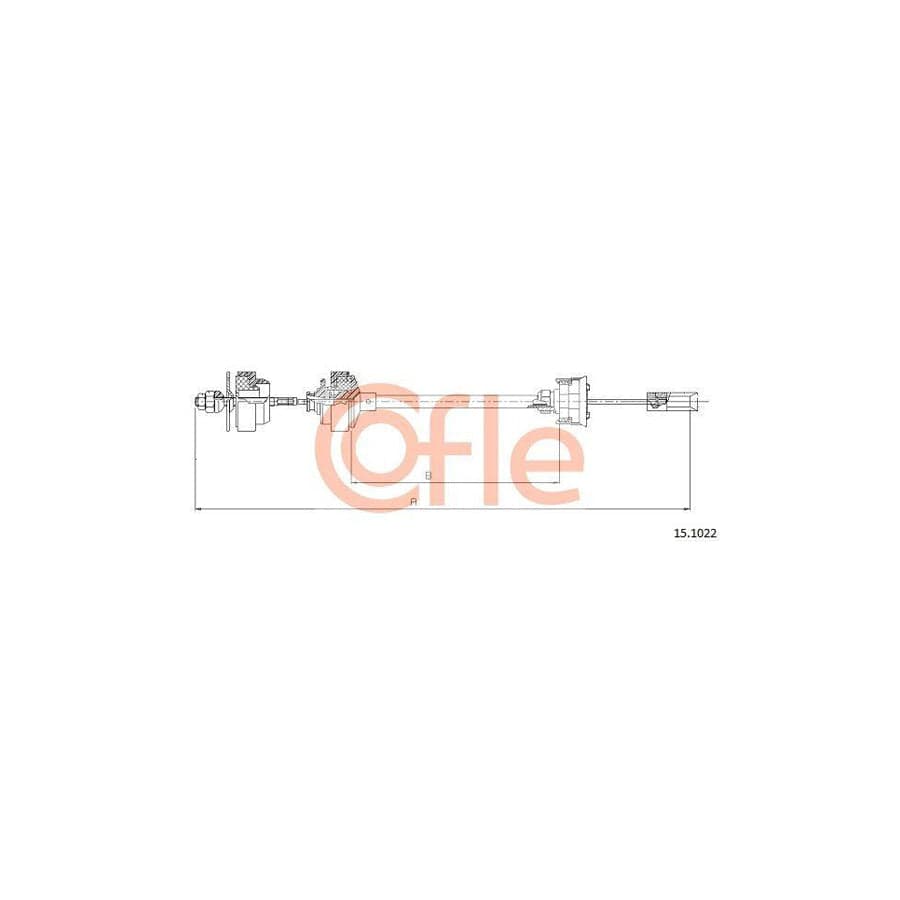 Cofle 15.1022 Clutch Cable